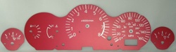 03-05 Nissan 350Z Pearl Red Gauge Face
